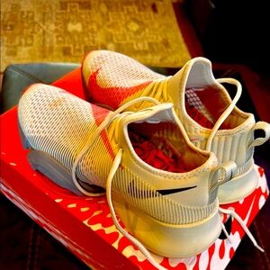 Nike Red and White Athletic Shoes/ Worn Once